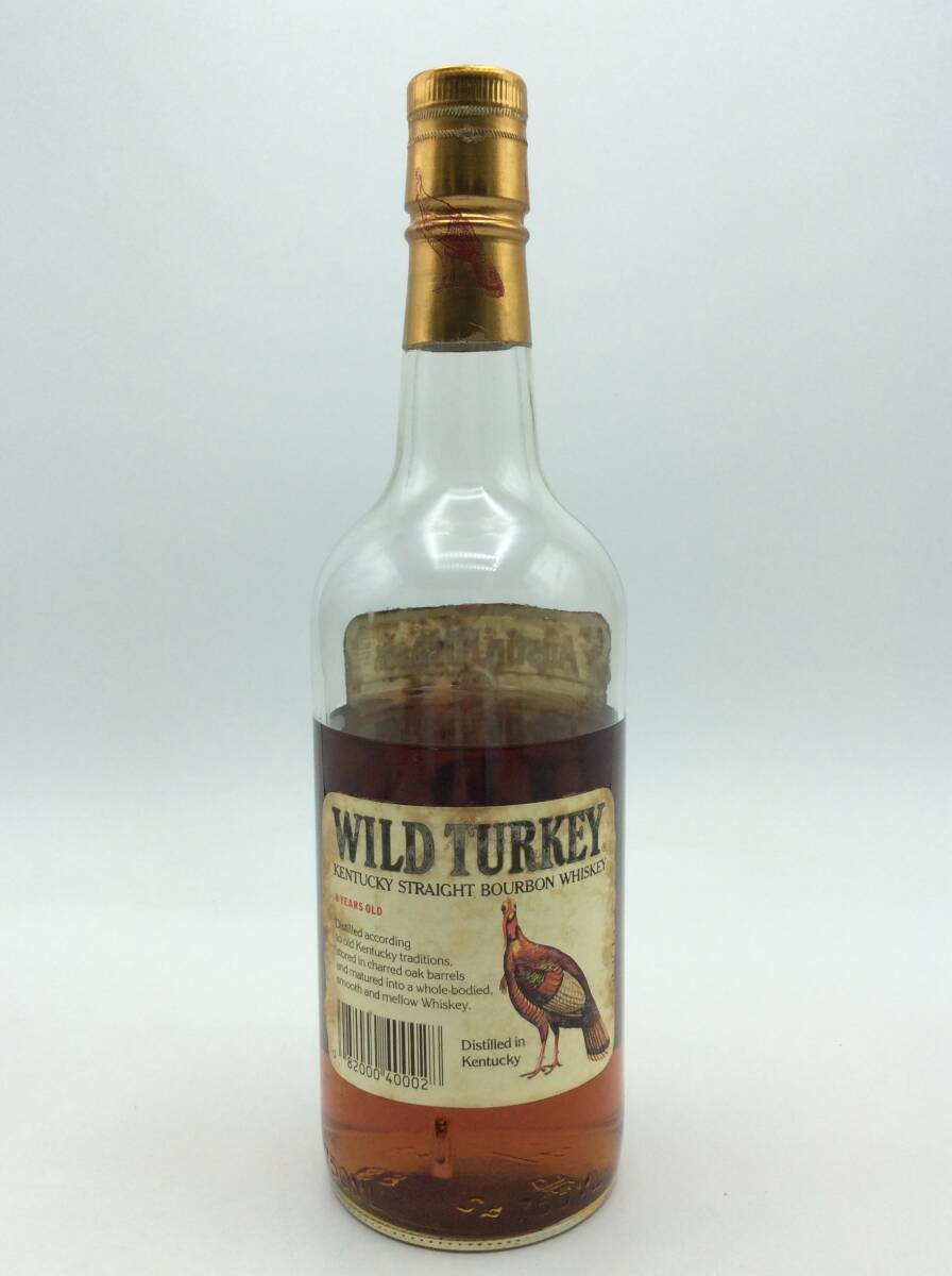 HH99◇＜訳アリ＞ BOURBON バーボン WILD TURKEY ワイルドターキー 8年 ウイスキー 約980ｇ 50.5% 洋酒 古酒 ※液漏れ跡 液面低下◇_液面低下しています。