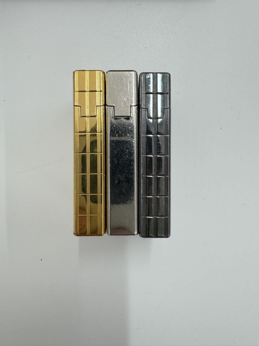 1 jpy start Dupont gas lighter Gold silver collector smoking .3 point summarize 