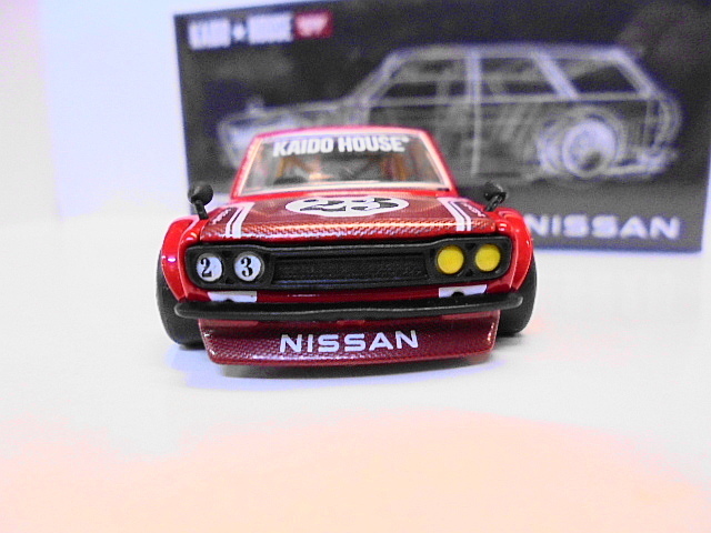 ■未開封品発送■ MINI GT 街道ハウス ダットサン 510 ワゴン ミニカー 日産 ブルーバード 1/64 ジュン イマイ 63 赤_参考画像