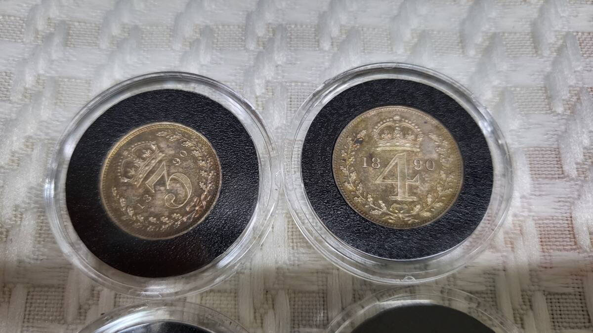 The Royal Maundy Money OF Queen Victoria ビクトリア女王のマンディ銀貨 セット品（中古品）！ の画像7