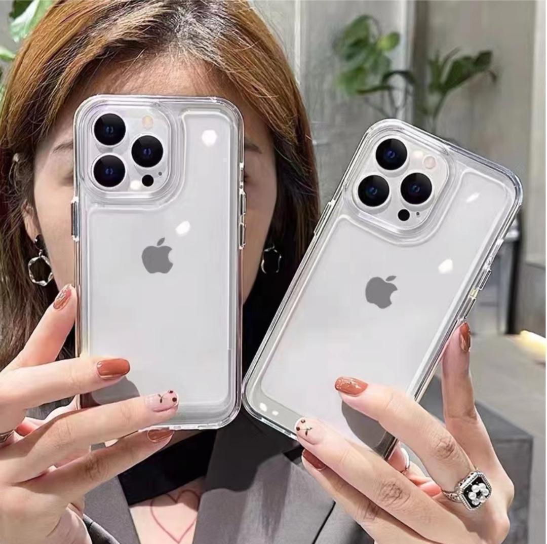 iphone 11 クリア ケース スマホ 透明 シンプル 耐衝撃 韓国 スマホ アイフォン カバー 透明 ソフトケース_画像3