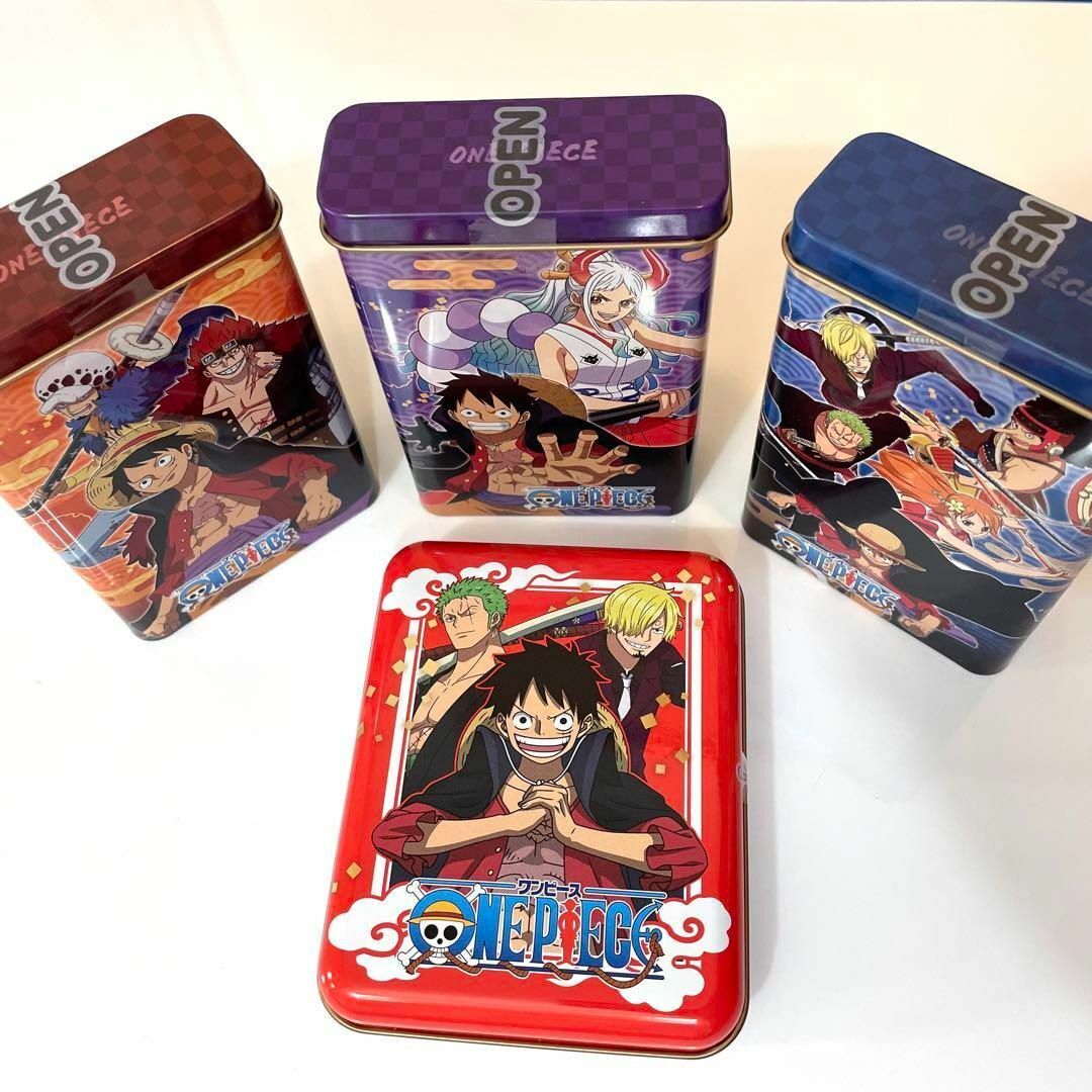 ワンピース ONE PIECE 角缶チョコ & キャラ缶 3種 ルフィ アニメ_画像8