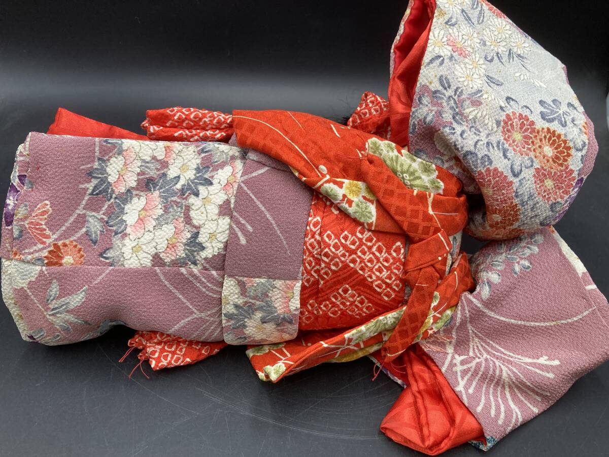 ★◆【USED】市松人形 紫雲作 寝そべり人形 伝統工芸 骨董品 日本人形 60サイズ_画像7