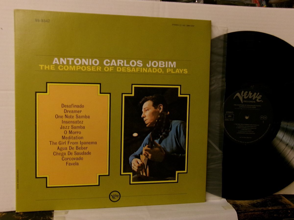 ▲ダブルジャケLP ANTONIO CARLOS JOBIM ジョビン / COMPOSER OF DESAFINADO PLAYS 国内盤 ポリドール 23MJ3157◇r60511_画像1