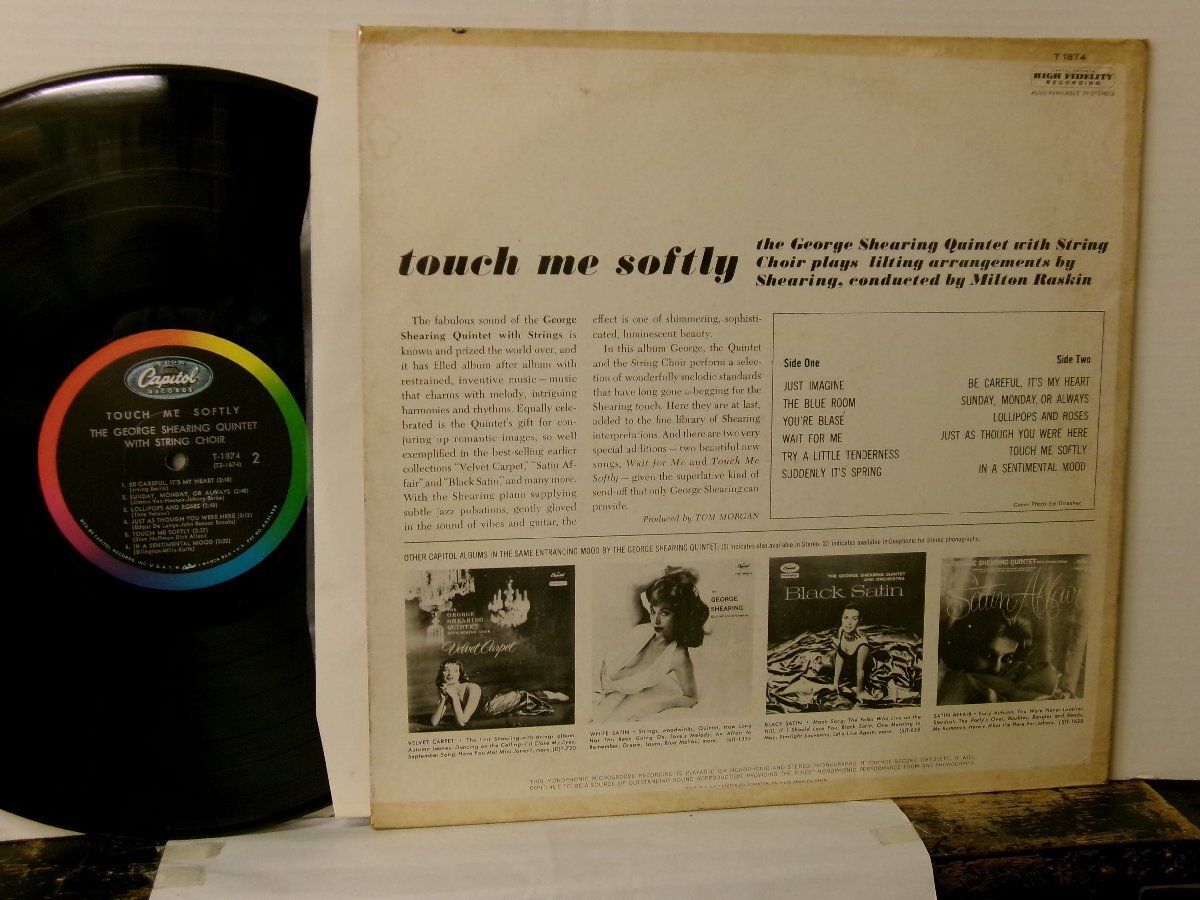 ▲LP GEORGE SHEARING QUINTET WITH STRING CHOIR ジョージ・シアリング / TOUCH ME SOFTLY 輸入盤 CAPITOL T-1874◇r60511_画像2