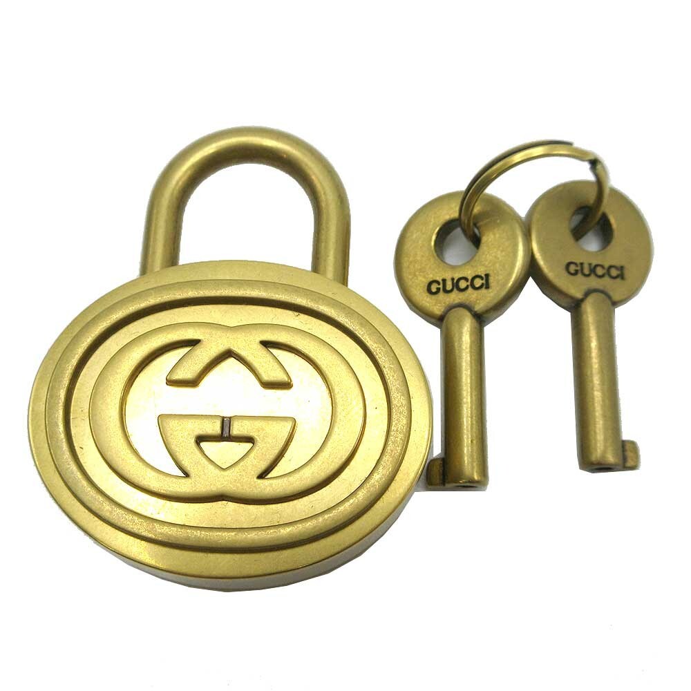  Gucci key holder GUCCI Inter locking Gpado lock south capital pills key x2 antique style metal fittings 751997 J1600 8933 outlet lady's 
