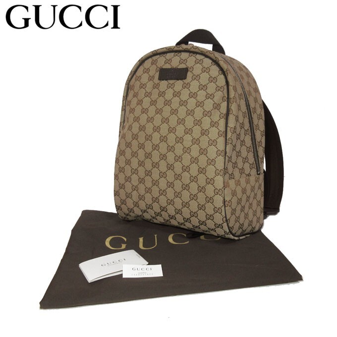 グッチ GUCCI リュック レディース 449906 KY9NN 9873 (ベージュ系) GGキャンバス アウトレット A4対応 メンズ _画像3