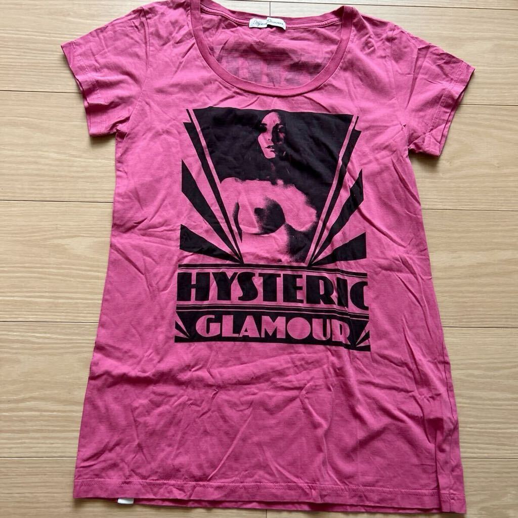 ヒステリックグラマー hystericglamour ヌードガール Tシャツ ピンク y2k レディース free 2000年代 ヒスガール セクシーガール ヒスグラ_画像2