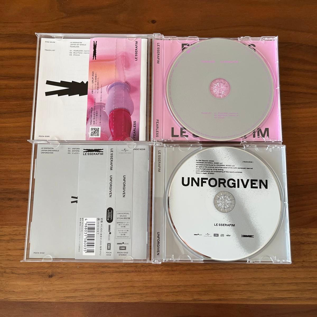 LE SSERAFIM ルセラフィム FEARLESS UNFORGIVEN UNIVERSAL MUSIC STORE限定 CD