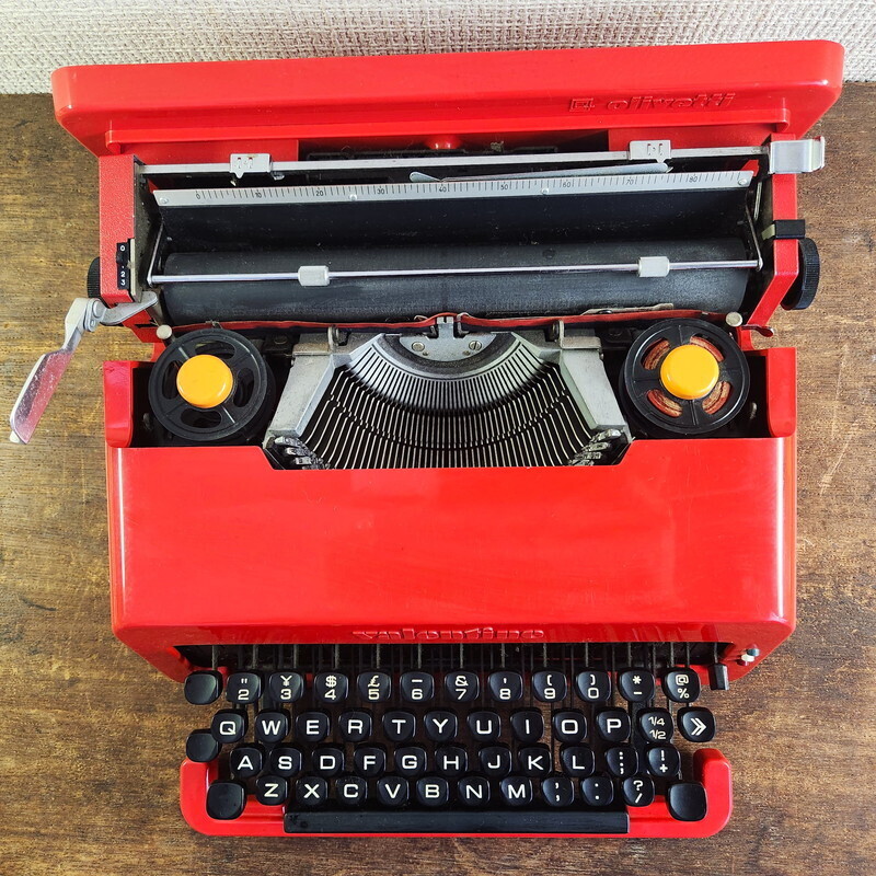 Olivetti valentine / オリベッティ バレンタイン ヴィンテージ・タイプライター 赤バケツ 赤いバケツ 当時物 の画像4