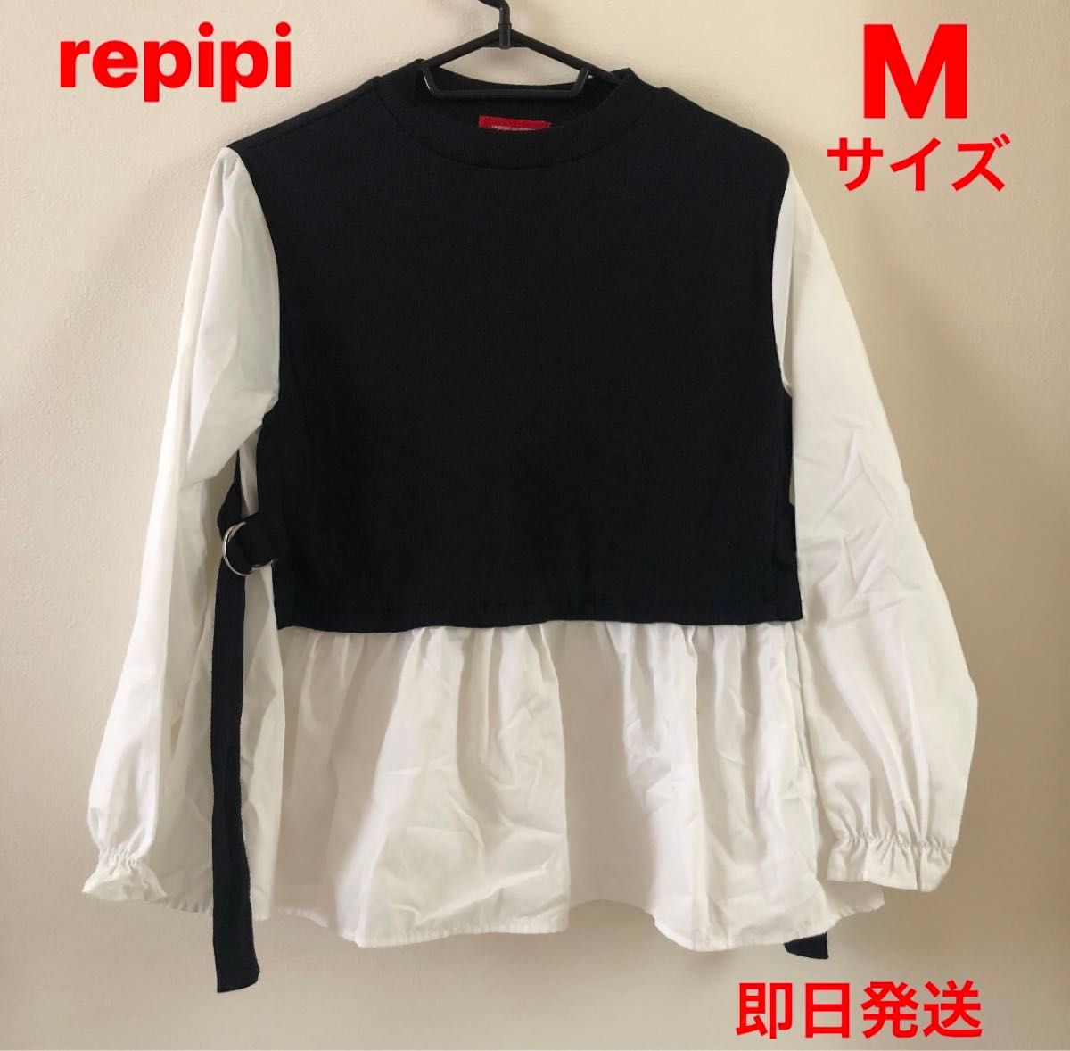 セール価格 レピピ チュニック  repipi M 白 ブラウス 長袖