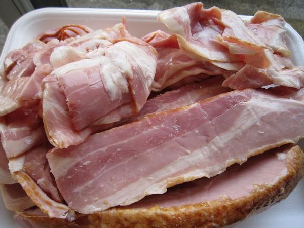 ku. bacon ( bacon cut . dropping ) 1kg