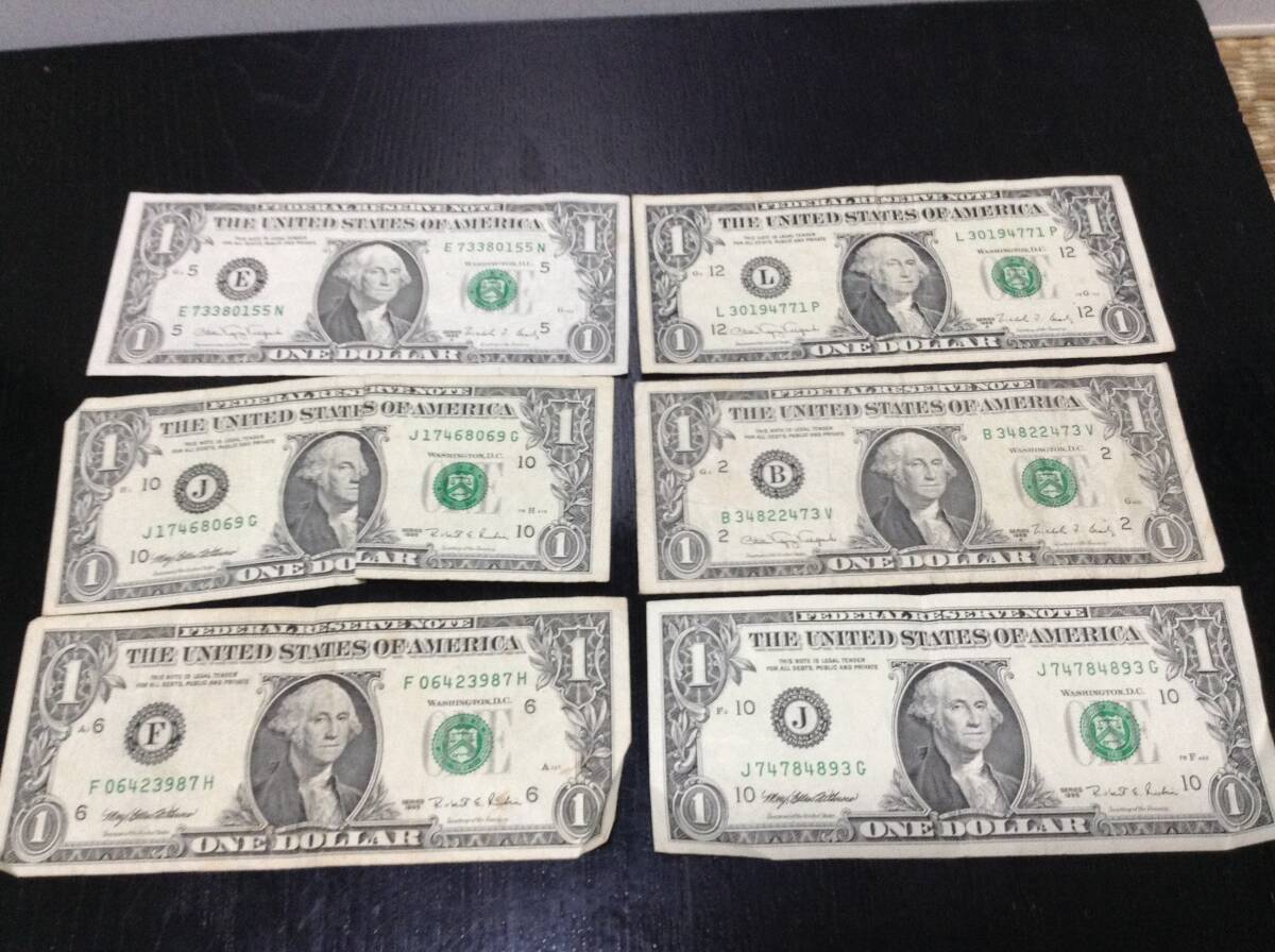 外国　アメリカ　旧紙幣　ワシントン　１ドル　コレクション　まとめて_画像1