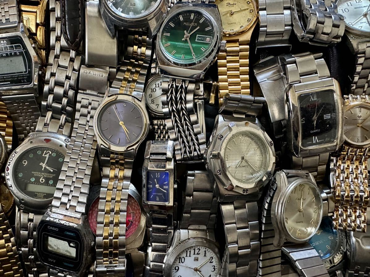 約500点 セイコー・シチズン・カシオ 海外ブランド他 SEIKO・CITIZEN・CASIO 大量腕時計 まとめ売り ジャンク _画像5