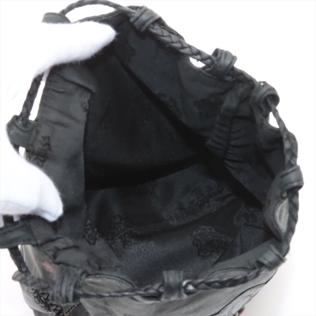 希少 Chrome Hearts クロムハーツ 巾着バッグ BSフレアパッチ 希少 Chrome Hearts クロムハーツ 巾着バッグ BSフレアパッチ