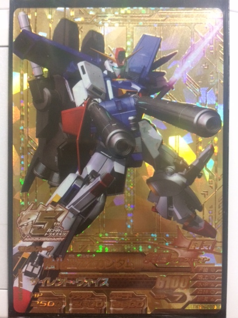 ガンダムトライエイジ　鉄華繚乱5弾(TKR5-076)　ANNIV(アニバーサリーレア)　強化型ZZガンダム　複数枚あり　絶版_画像1