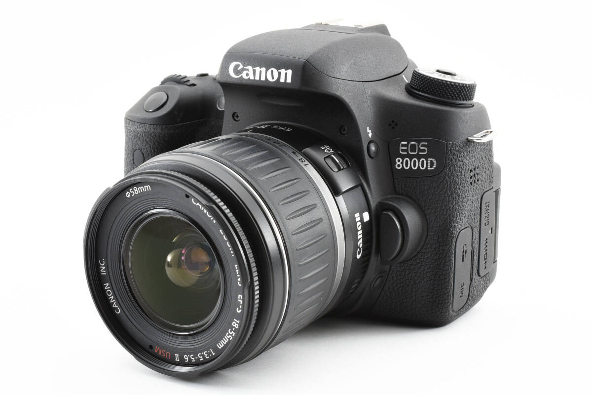 【美品】キヤノン CANON EOS 8000D EF-S 18-55mm レンズセット レンズキット #2136804A_画像2