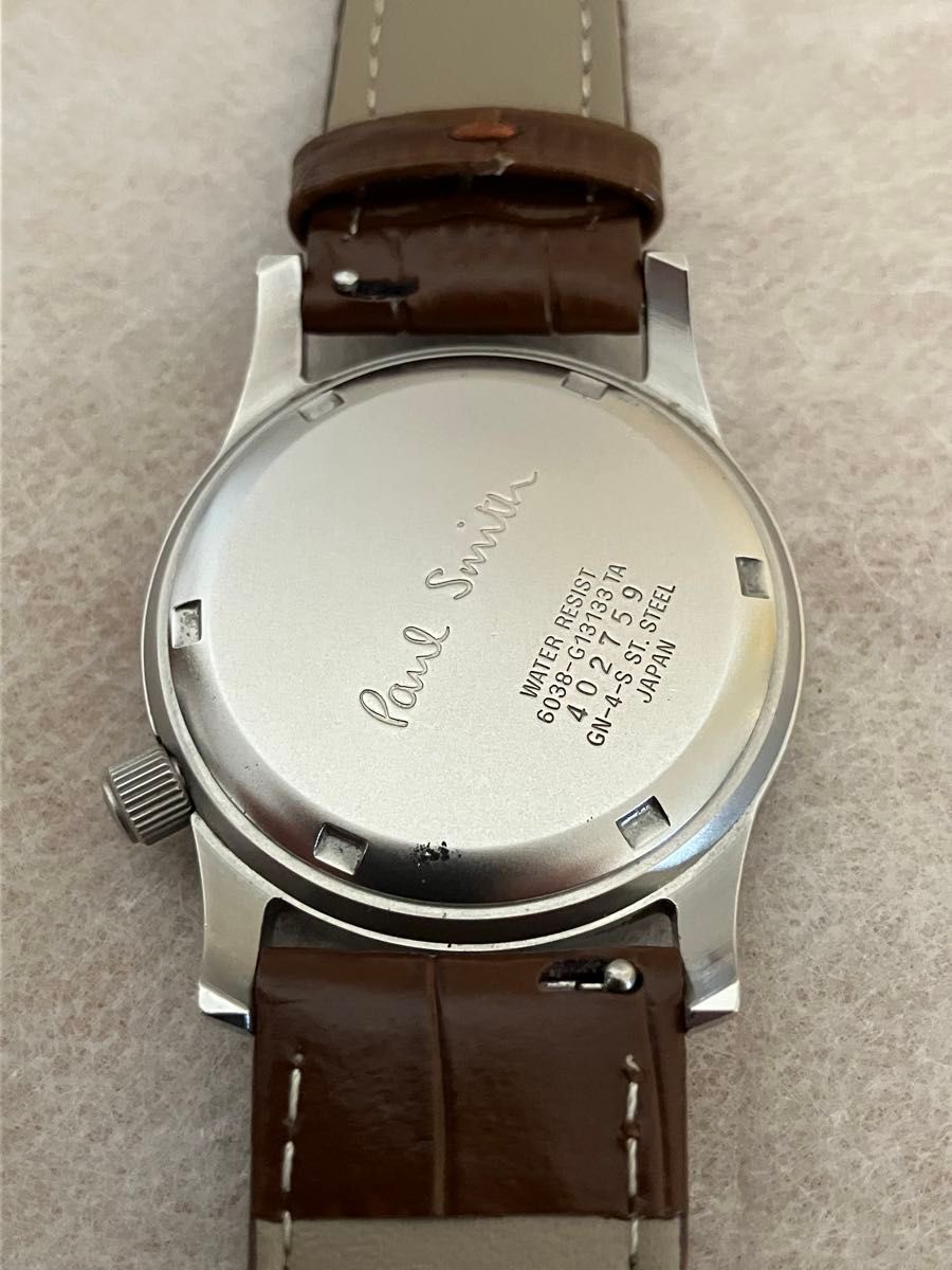 値下げ 稼働★ポールスミス Paul Smith メンズ レディース腕時計※革ベルト新品交換済