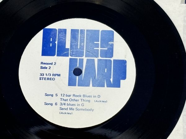 BLUES HARP　ブルースハープ: ハーモニカの練習　33rpm EP 教則レコード　２枚組　現状品_画像6