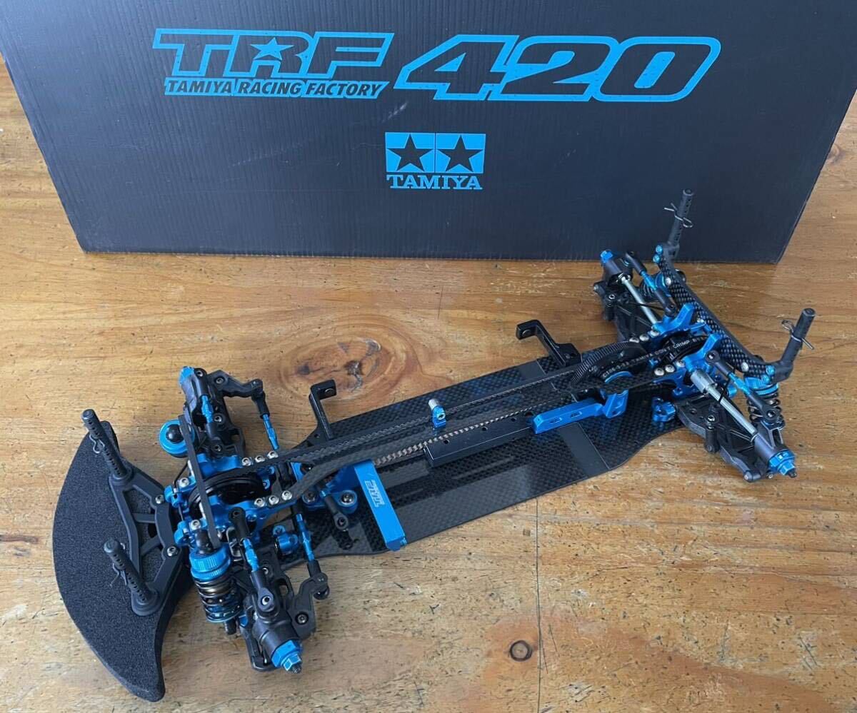 タミヤ　●ＴＲＦ４２０　シャーシ　スペアパーツ付属　　●ハイエンドツーリングカー　TAMIYA ヨコモ　INFINITY XRAY_画像2