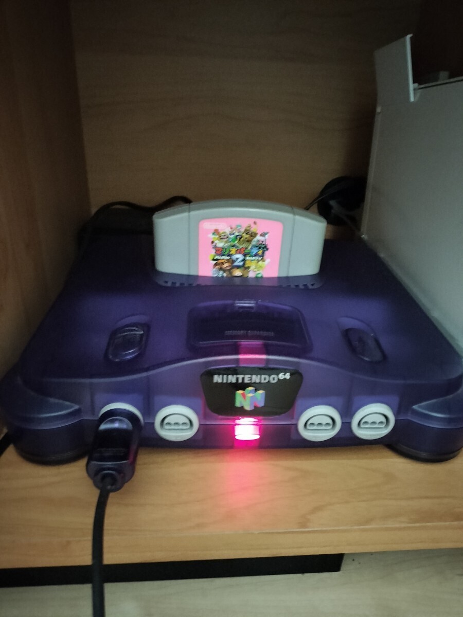 任天堂64 Nintendo64 ミッドナイトブルー　トイザらス限定カラー　動作確認済_画像4