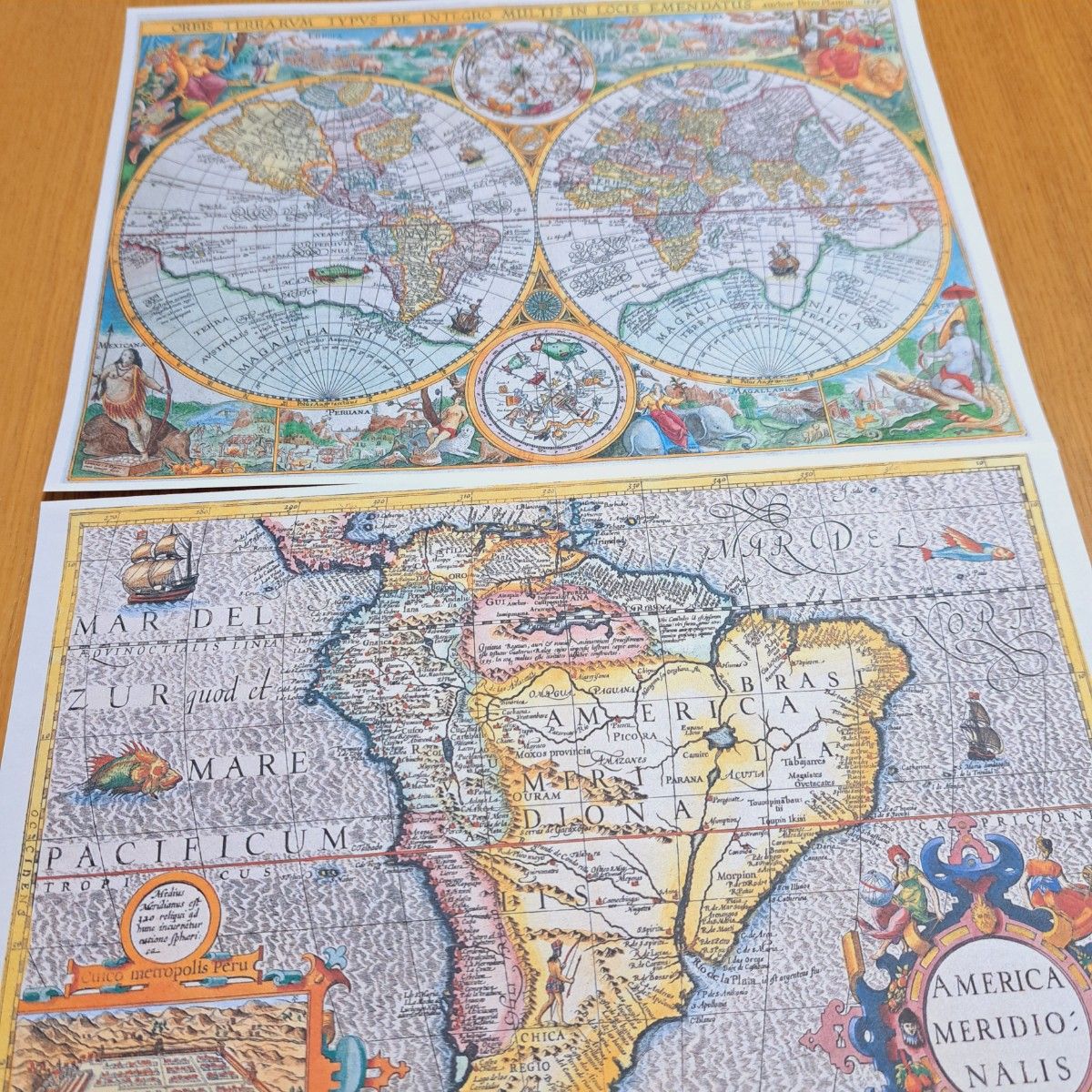 47♪ 海外 レトロ 地図 世界 紙モノ デザインペーパー コラージュ素材
