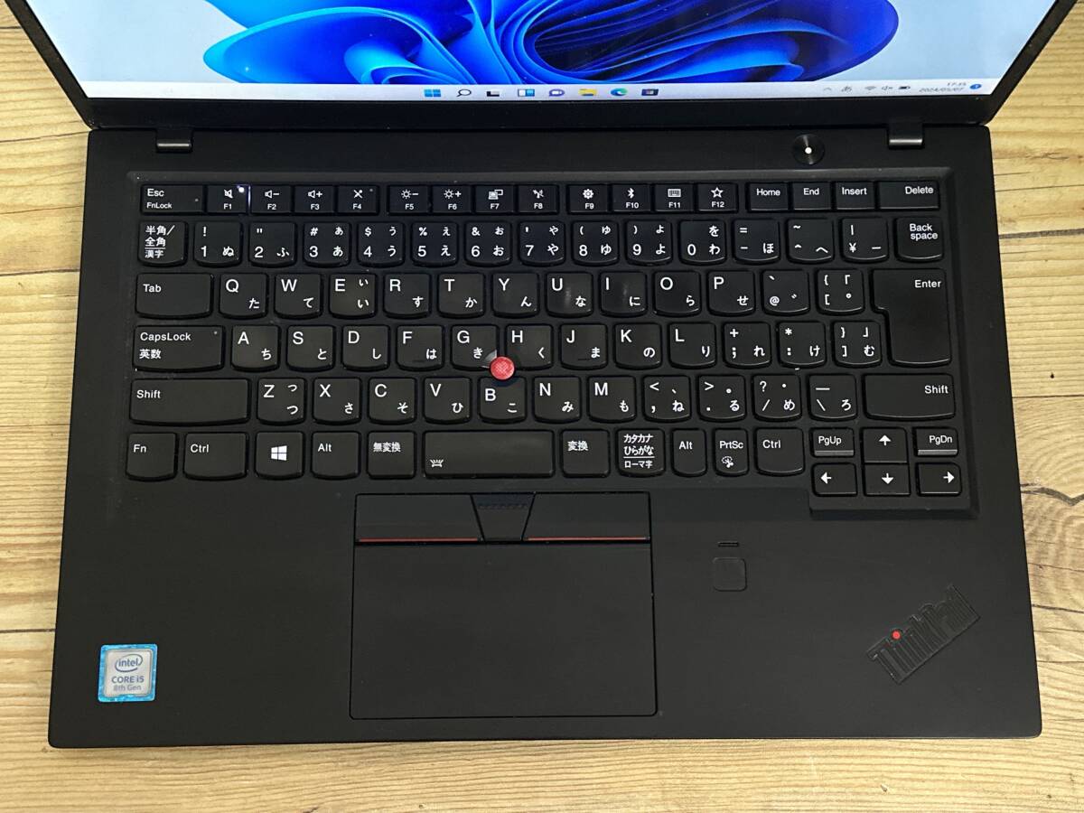 【良品♪】Lenovo ThinkPad X1 Carbon [8世代 Core i5(8250U) 1.6GHz/RAM:8GB/SSD:256GB/14インチ]Windowsd 11 動作品の画像2