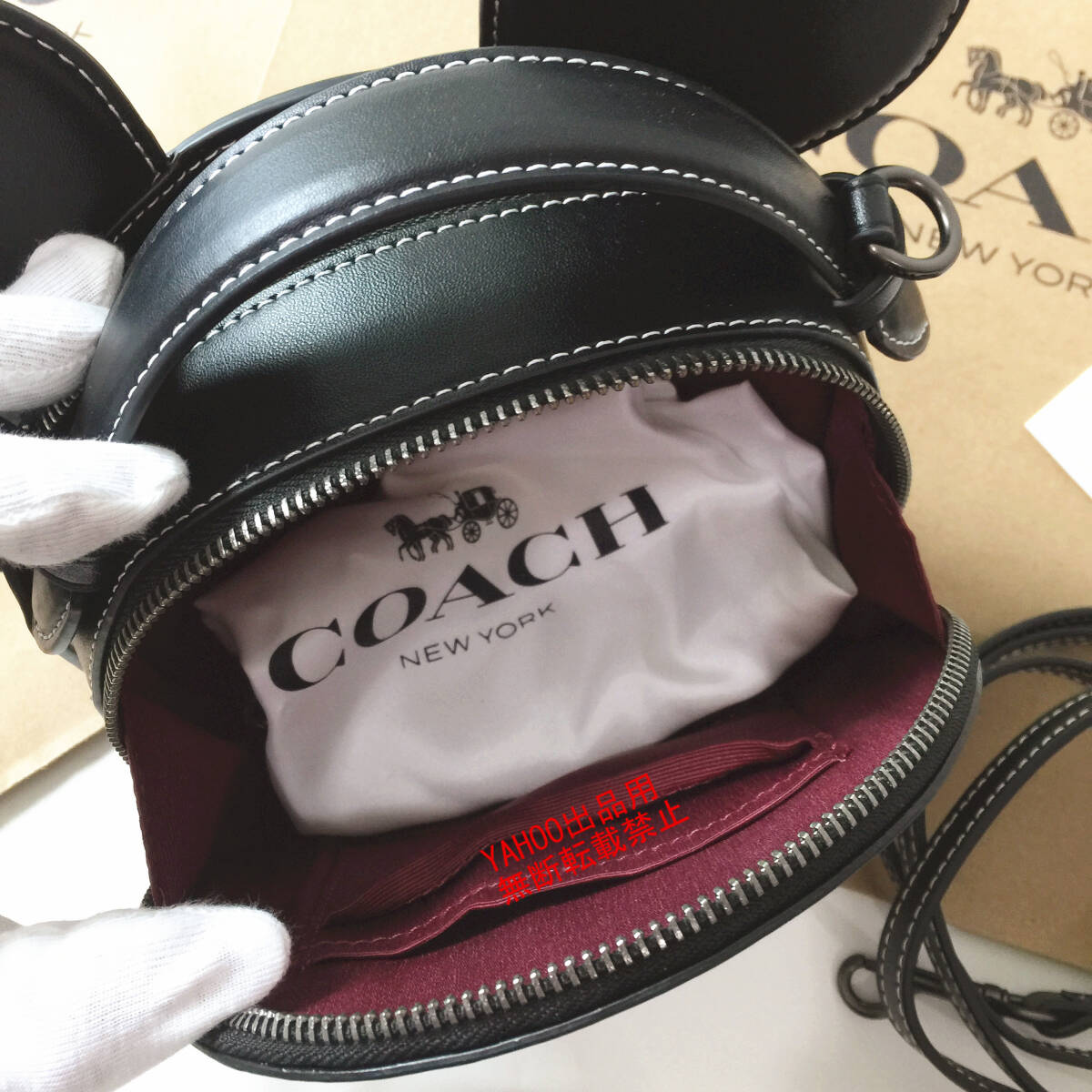 ★COACHバッグ★コーチ CM840 ショルダーバッグ COACH X DISNEY コラボ ミッキーマウス クロスボディー レディースバッグ アウトレット品の画像7