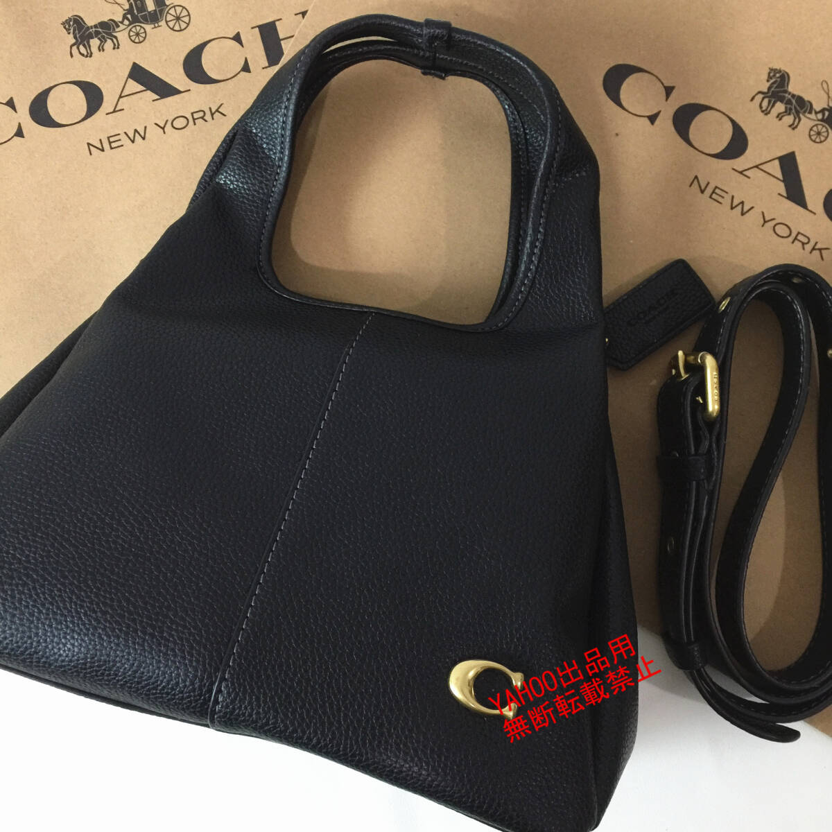 ★COACHバッグ★コーチ CM545 ブラック ラナ ハンドバッグ トートバッグ ショルダーバッグ レディース斜め掛け アウトレット品 新品の画像2