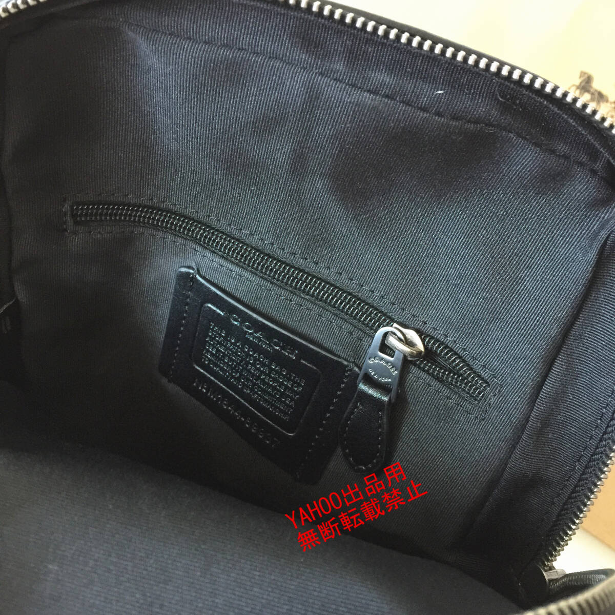 ★COACHバッグ★コーチ F89937 チャコール×ブラック ボディーバッグ スリングバッグ ショルダーバッグ クロスボディーアウトレット品 新品_画像8