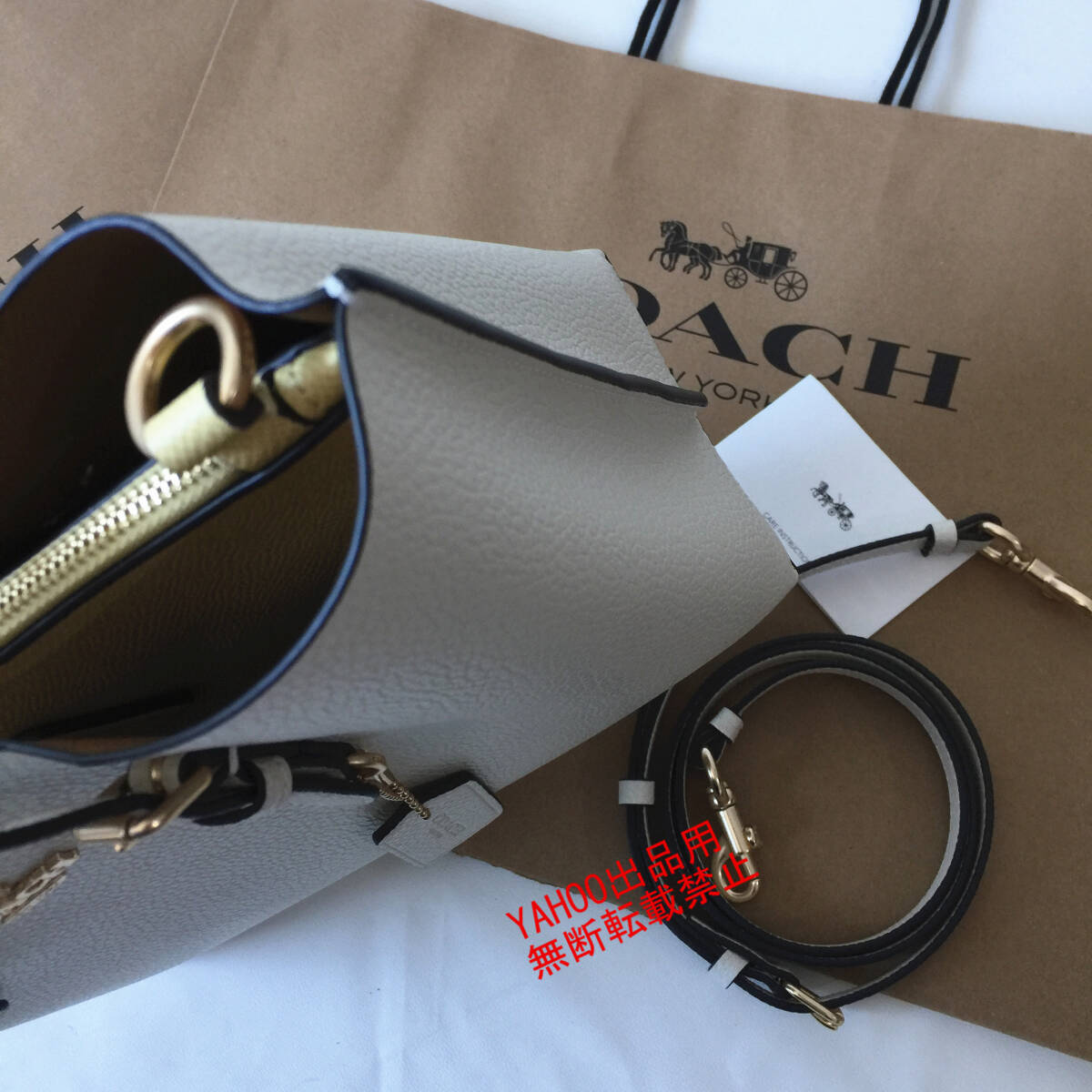 ★COACHバッグ★コーチ C4084 チョーク ハンドバッグ トートバッグ ショルダーバッグ 手提げバッグ レディースバッグ アウトレット品_画像5