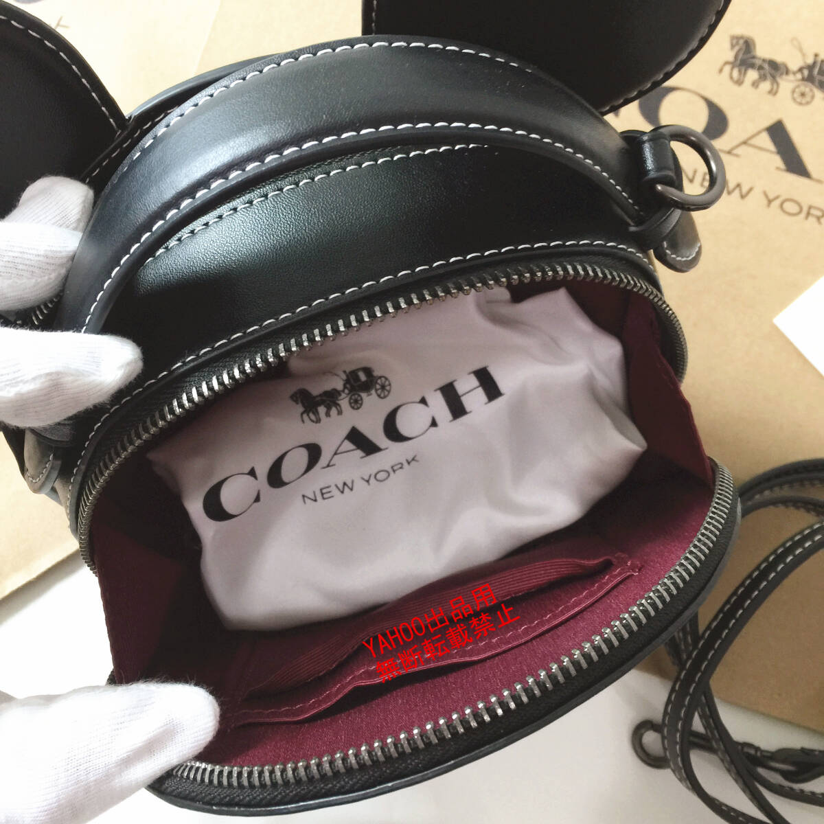*COACH сумка * Coach CM840 сумка на плечо COACH X DISNEY сотрудничество Mickey Mouse Cross корпус женский сумка outlet 