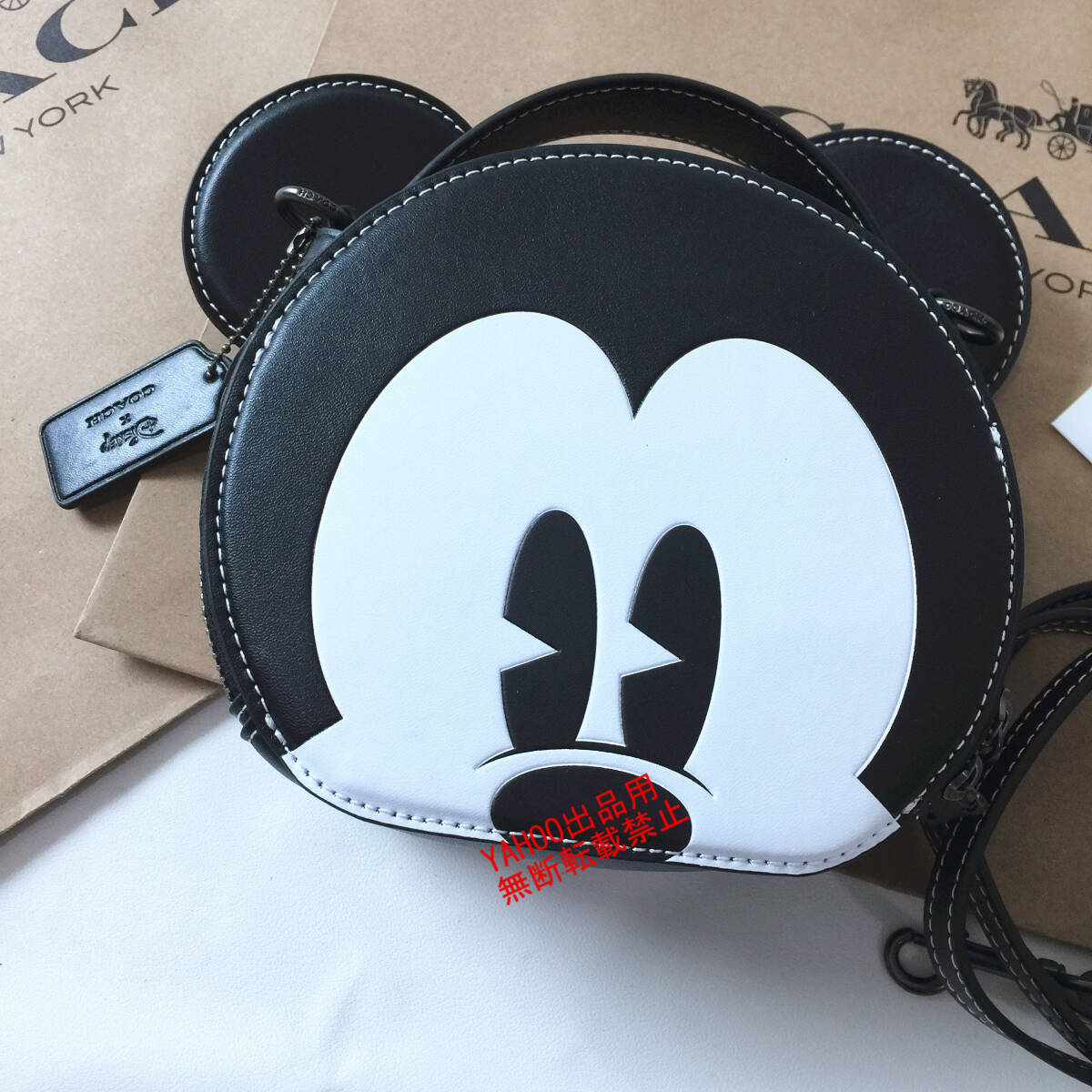 *COACH сумка * Coach CM840 сумка на плечо COACH X DISNEY сотрудничество Mickey Mouse Cross корпус женский сумка outlet 