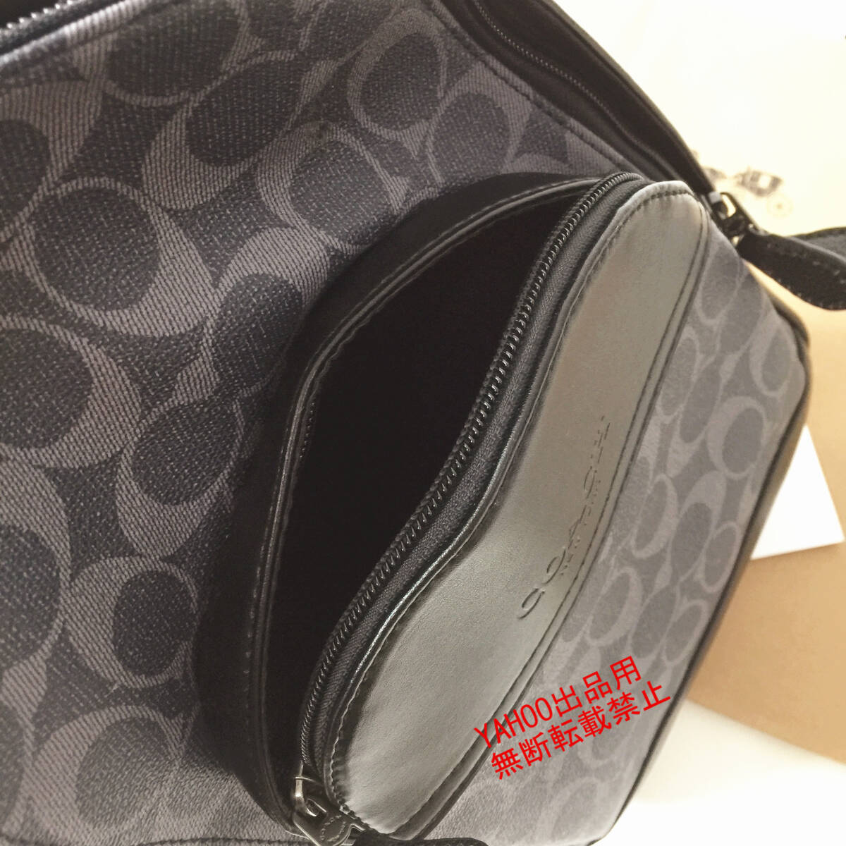 ★COACHバッグ★コーチ F39942 ミッドナイト×ブラック ボディーバッグ スリングバッグ ショルダーバッグ クロスボディーアウトレット品 _画像6