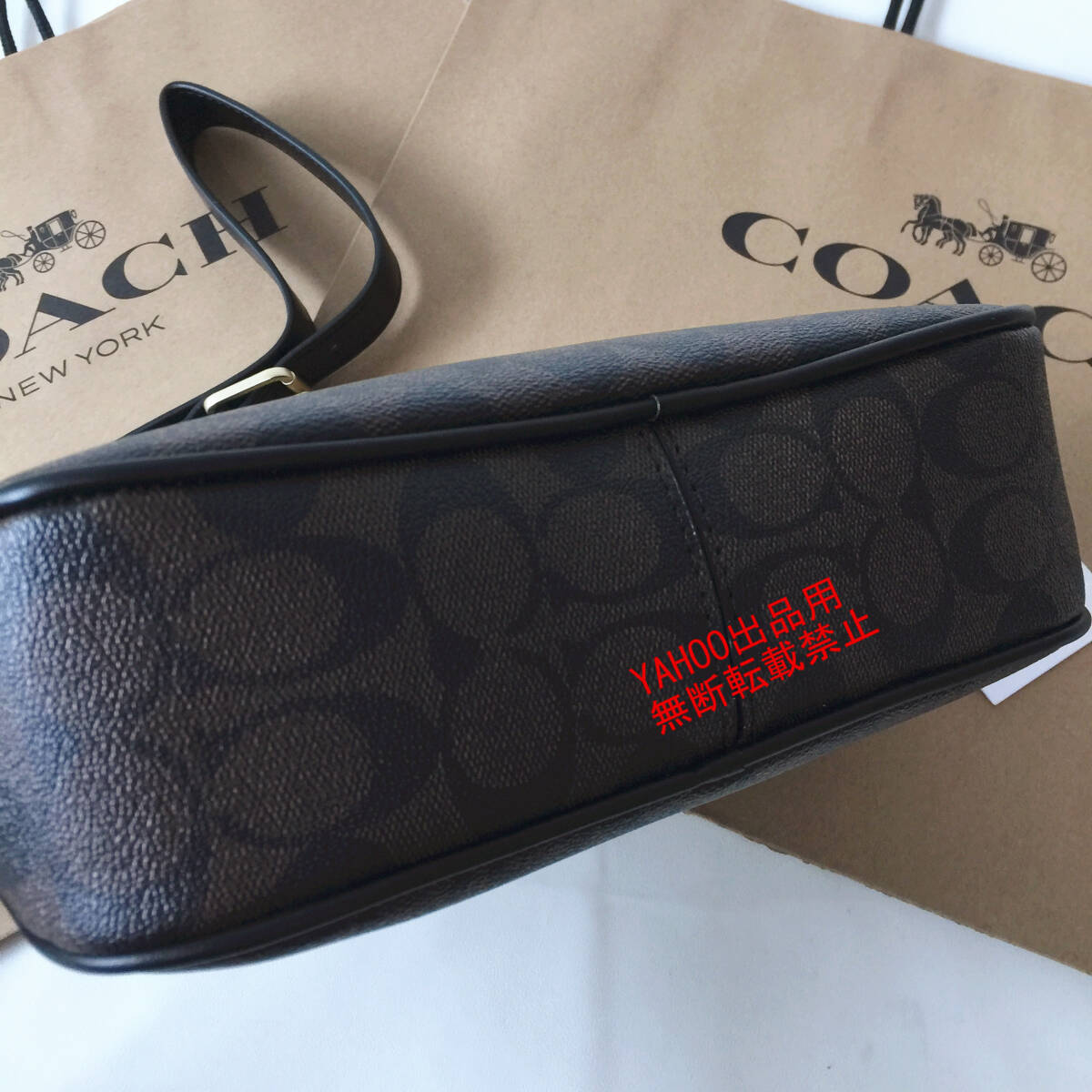 ★COACHバッグ★コーチ CA547 ブラウン ショルダーバッグ クロスボディー レディースバッグ 斜めがけバッグ アウトレット品 新品 _画像6