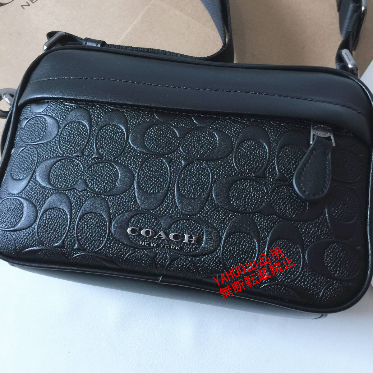 ★COACHバッグ★コーチ F50713 ブラック グラハム ボディーバッグ ショルダーバッグ クロスボディー シグネチャー アウトレット品 新品_画像2