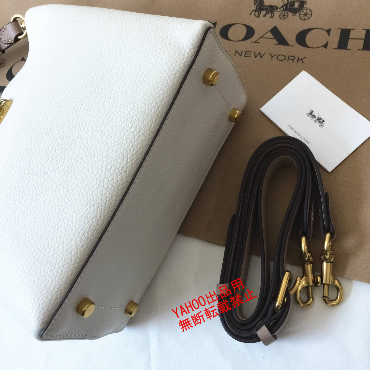 ★COACHバッグ★コーチ C3766 チョーク ハンドバッグ バケットバッグ ショルダーバッグ 手提げバッグ 斜めがけバッグ アウトレット品 新品_画像5