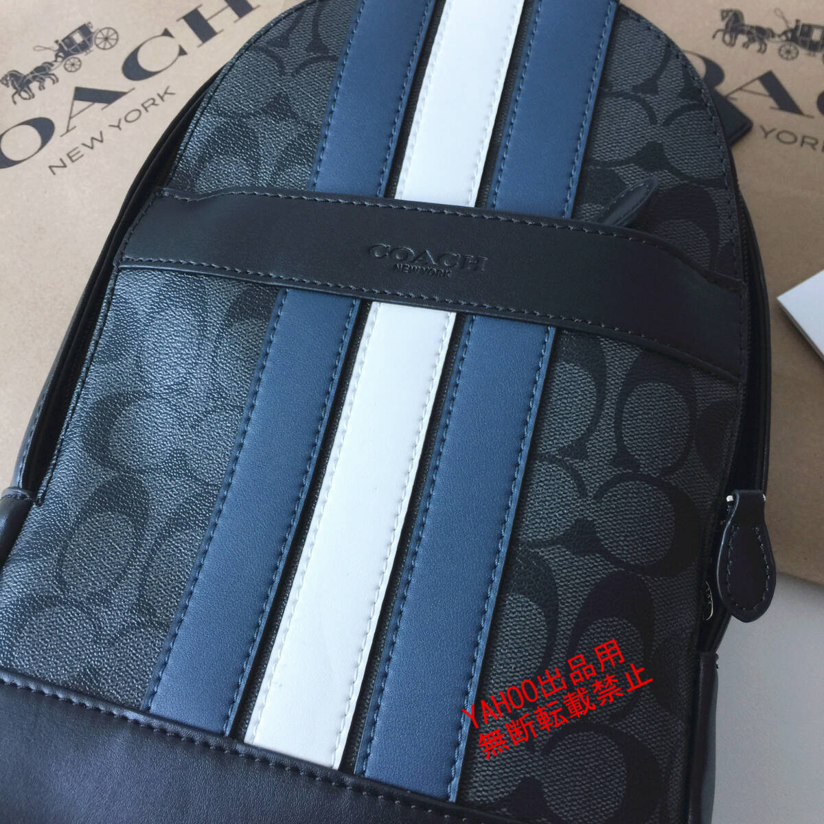 ★COACHバッグ★コーチ F26067 チャコール×ブラック ボディーバッグ スリングバッグ ショルダーバッグ クロスボディーアウトレット品 新品_画像2