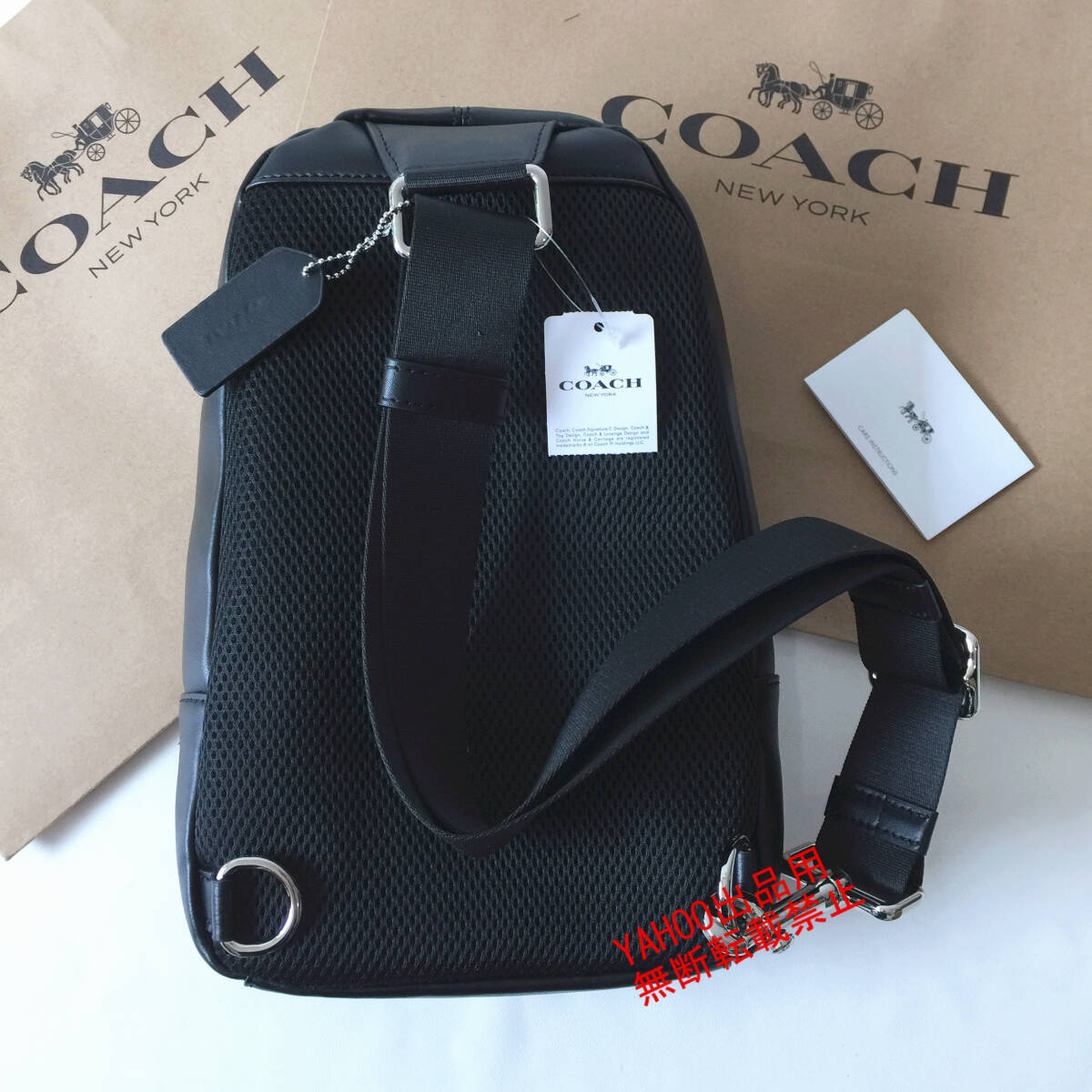 ★COACHバッグ★コーチ F26067 チャコール×ブラック ボディーバッグ スリングバッグ ショルダーバッグ クロスボディーアウトレット品 新品_画像3