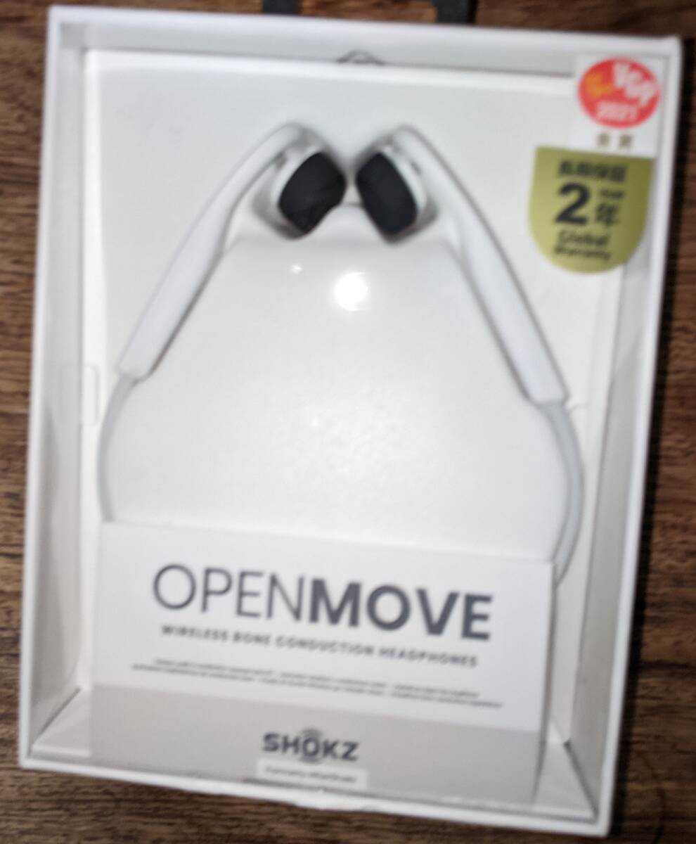 骨伝導ワイヤレスヘッドホン （Shokz OpenMove S661 ホワイト）の画像2