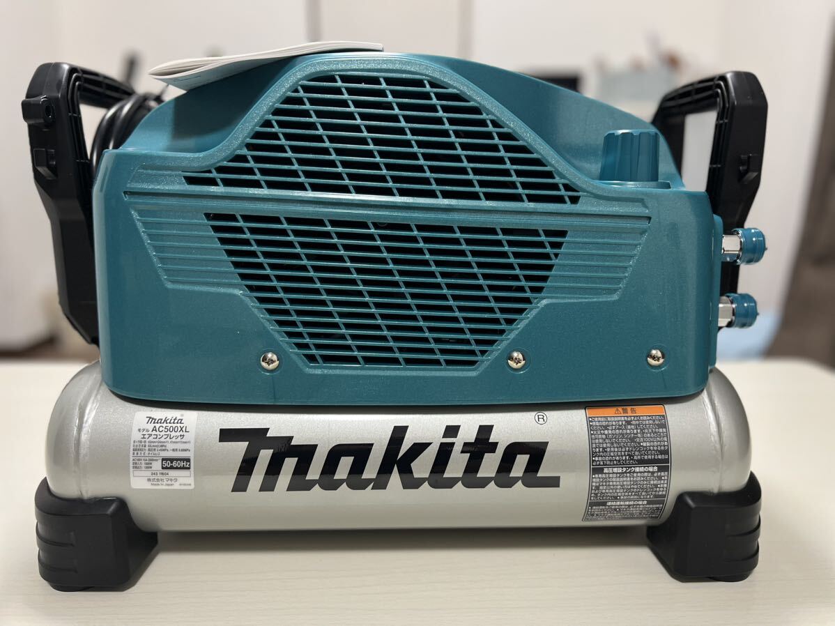 【新品未使用】 makita マキタ 高圧/一般圧 エアコンプレッサ タンク容量 11L AC500XL 青_画像4