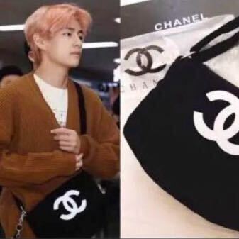 CHANEL シャネル　ノベルティ　ショルダーバッグ　パイル地　プレシジョン_画像5