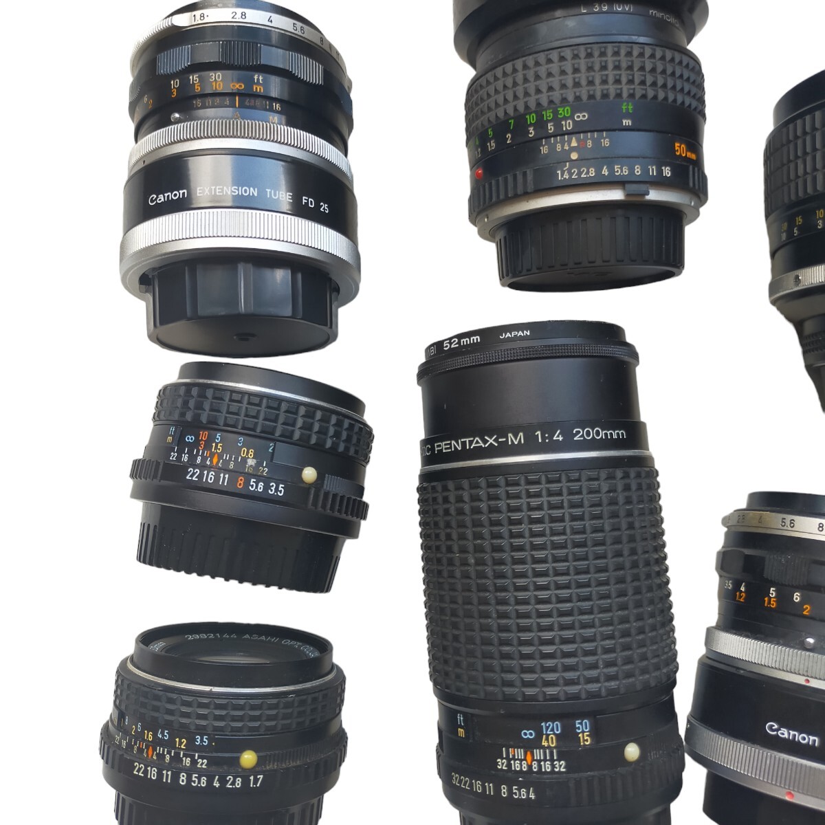  manual lens single burnt point lens Nikon Nikkor 85mm 1:1.4/Pentax smc /Canon FL etc. Junk summarize 1
