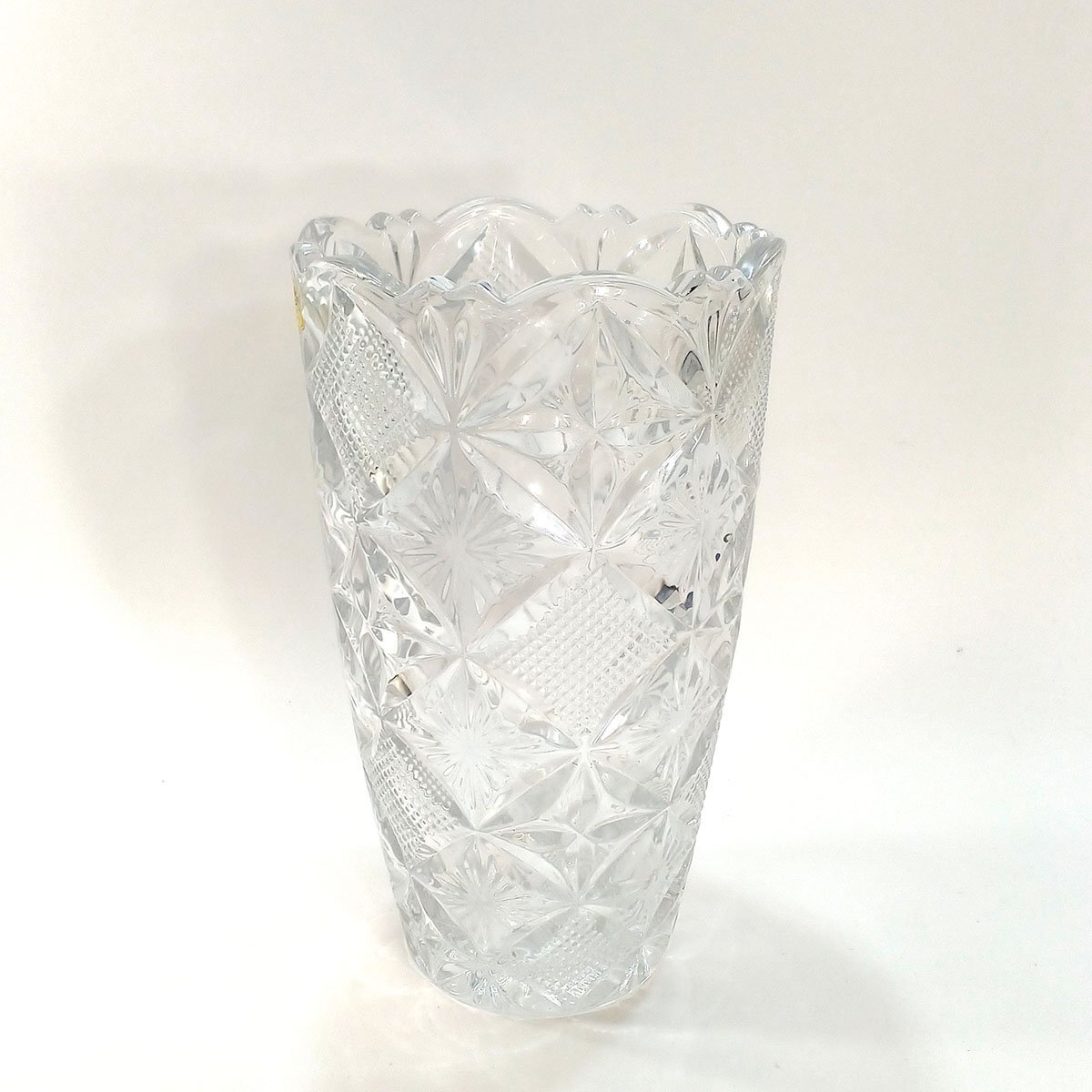 ノリタケ クリスタル 花瓶 フラワーベース ガラス 硝子細工 インテリア 置物 アンティーク Noritake CRYSTAL 中古 ★_画像2