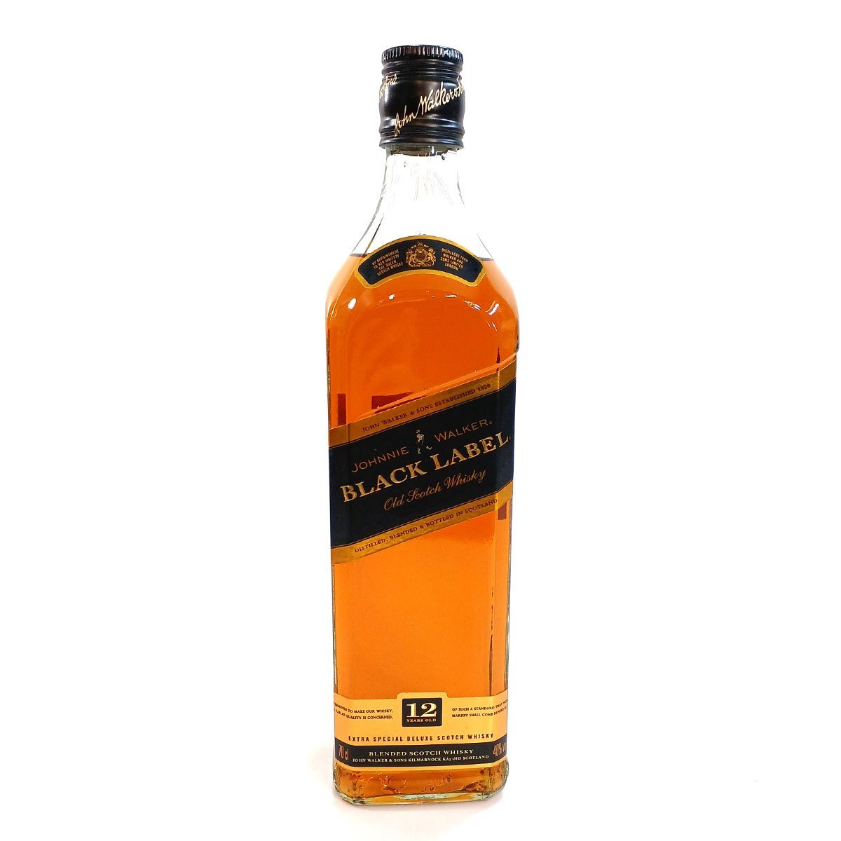 ジョニーウォーカー ブラックラベル 12年 スコッチ ウイスキー 40% 700ml 洋酒 古酒 未開栓 Johnnie Walker ★_画像2