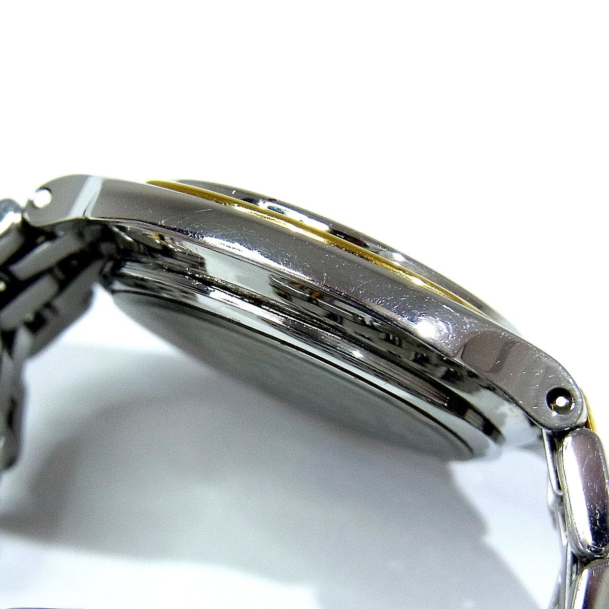 ディオール 3001 レディース クォーツ 腕時計 SS デイト 3針 コンビカラー Christian Dior 稼動品 ∞_画像5