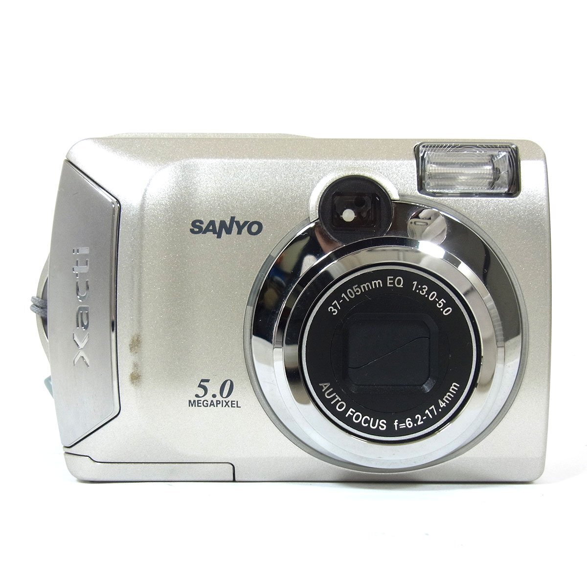 三洋 サンヨー Xacti DSC-S5型 デジタルカメラ シルバー系 通電 簡易動作確認済み SANYO ◆_画像2