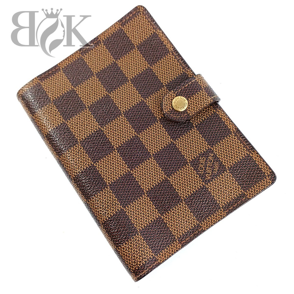 ルイヴィトン ダミエ アジェンダPM R20700 6穴式 システム手帳カバー LOUIS VUITTON 中古 ★_画像1