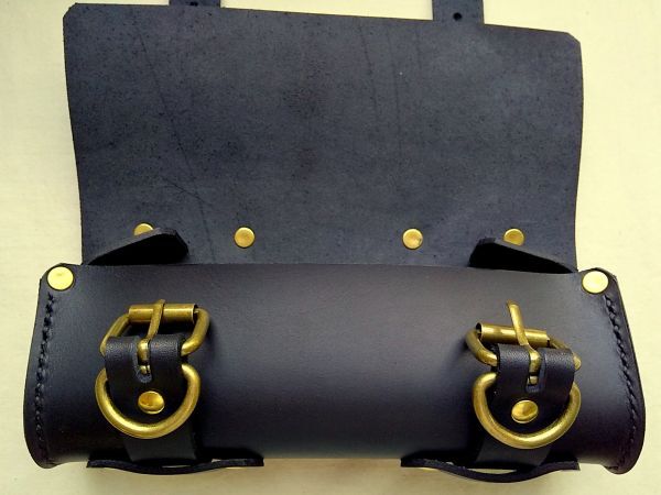2.6mm толщина Himeji производство матовый черный гладкая кожа сумка для инструментов G( есть перевод 