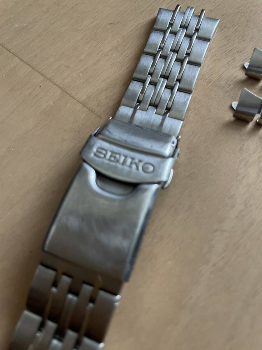 中古 メンズ男性 SEIKO セイコー クオーツ式腕時計用ステンレスベルト 7T32-7G50 長さ14cm 幅20mm腕時計バンド の画像1